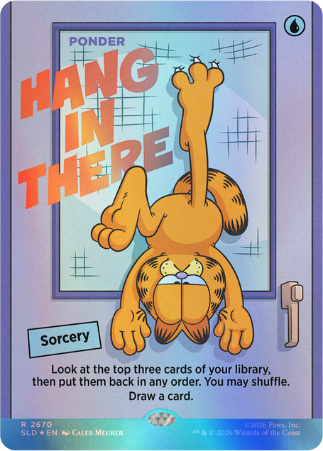 Secret Lair Drop: Secret Lair X Garfield: Motivationally Challenged - Traditional Foil Edition - Secret Lair Drop Series (SLD)