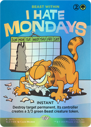 Secret Lair Drop: Secret Lair X Garfield: Motivationally Challenged - Traditional Foil Edition - Secret Lair Drop Series (SLD)