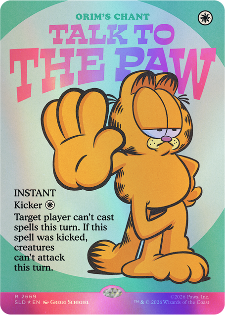 Secret Lair Drop: Secret Lair X Garfield: Motivationally Challenged - Traditional Foil Edition - Secret Lair Drop Series (SLD)