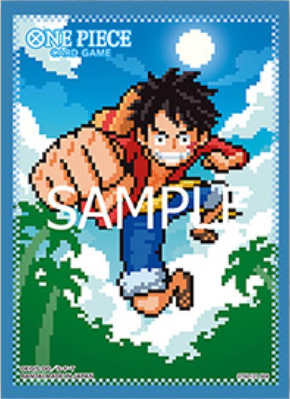 One Piece Card Game Official Sleeves: Assortment 8 - Monkey.D.Luffy (70 Card Pack)