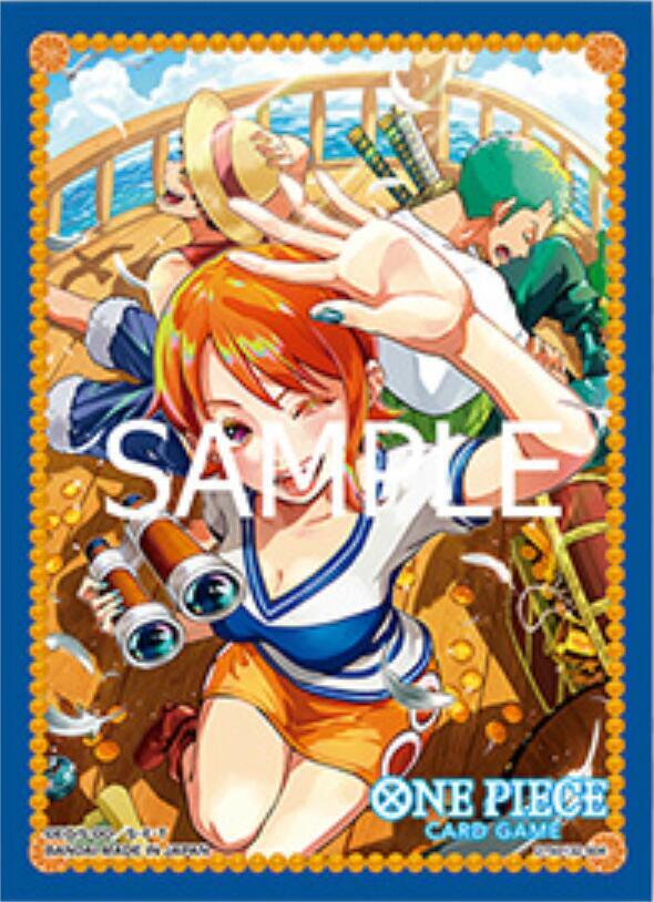 One Piece Card Game Official Sleeves: Assortment 8 - Nami (70 Card Pack)