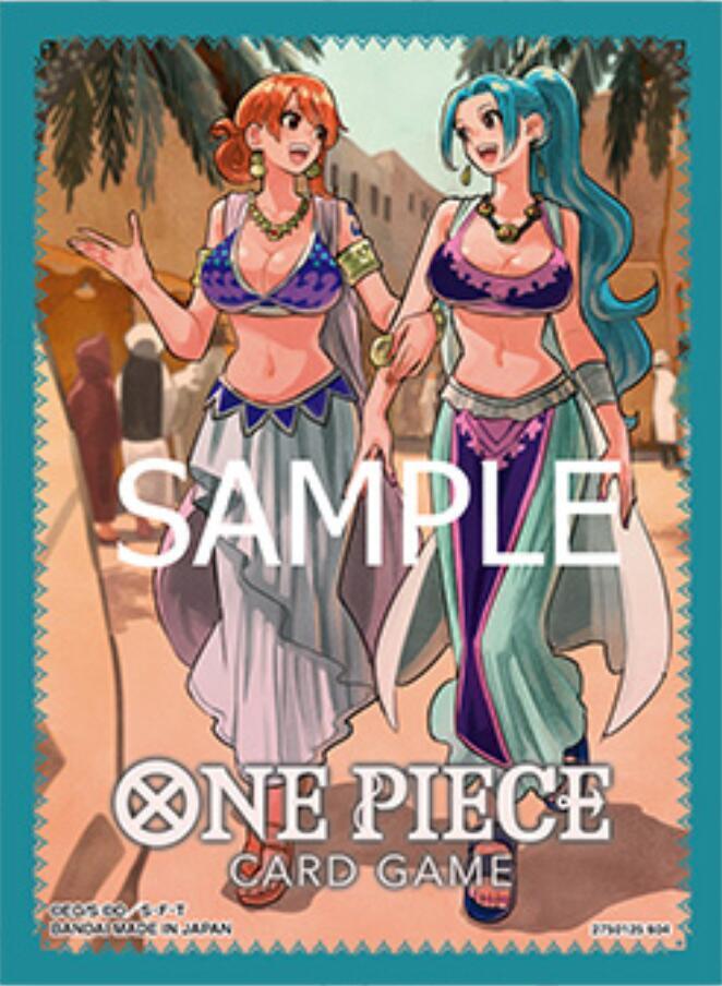 One Piece Card Game Official Sleeves: TCG+ Store Edition Vol.1 - Nami and Vivi (70 Card Pack)