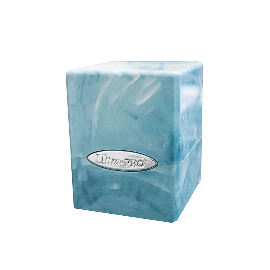 Ultra Pro: Marble Satin Tower: Light Blue and White