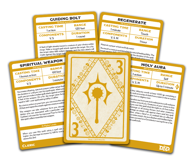 Dungeons and Dragons: Spellbook Cards - Cleric