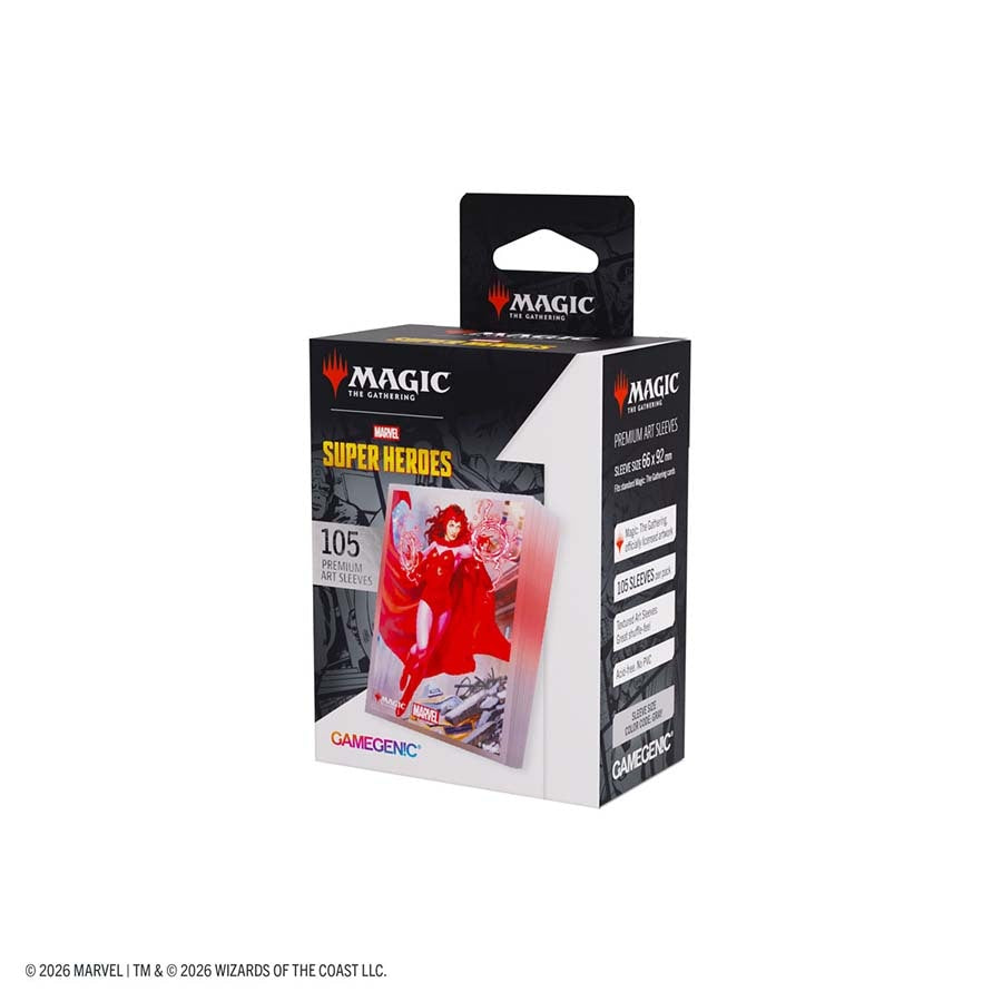 GAMEGENIC: MAGIC THE GATHERING: MSH MARVEL SUPER HEROES: PREMIUM ART SLEEVES: SCARLET WITCH