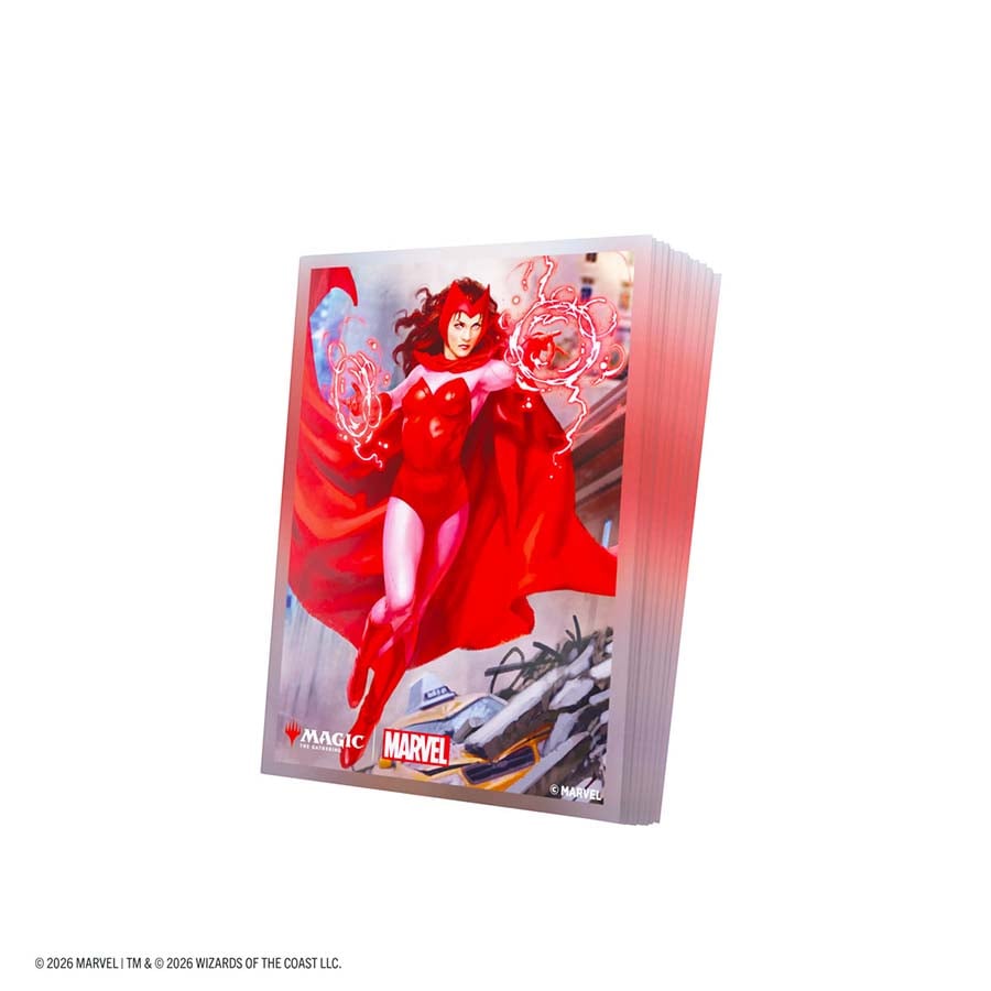 GAMEGENIC: MAGIC THE GATHERING: MSH MARVEL SUPER HEROES: PREMIUM ART SLEEVES: SCARLET WITCH