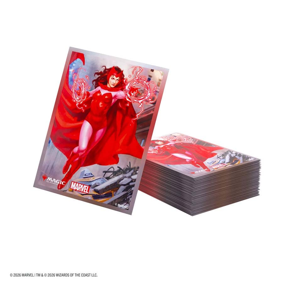 GAMEGENIC: MAGIC THE GATHERING: MSH MARVEL SUPER HEROES: PREMIUM ART SLEEVES: SCARLET WITCH
