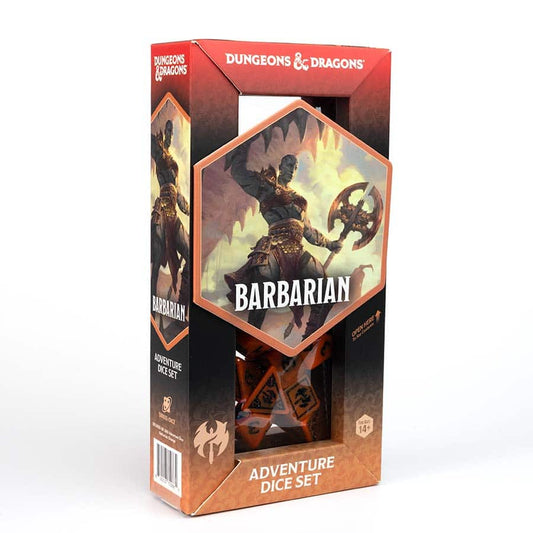 DUNGEONS AND DRAGONS: ADVENTURER DICE: BARBARIAN ORANGE