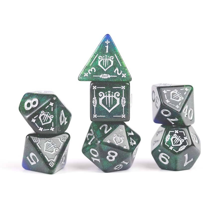 DUNGEONS AND DRAGONS: ADVENTURER DICE: BARD BLUE