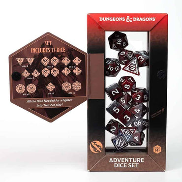 DUNGEONS AND DRAGONS: ADVENTURER DICE: FIGHTER RED