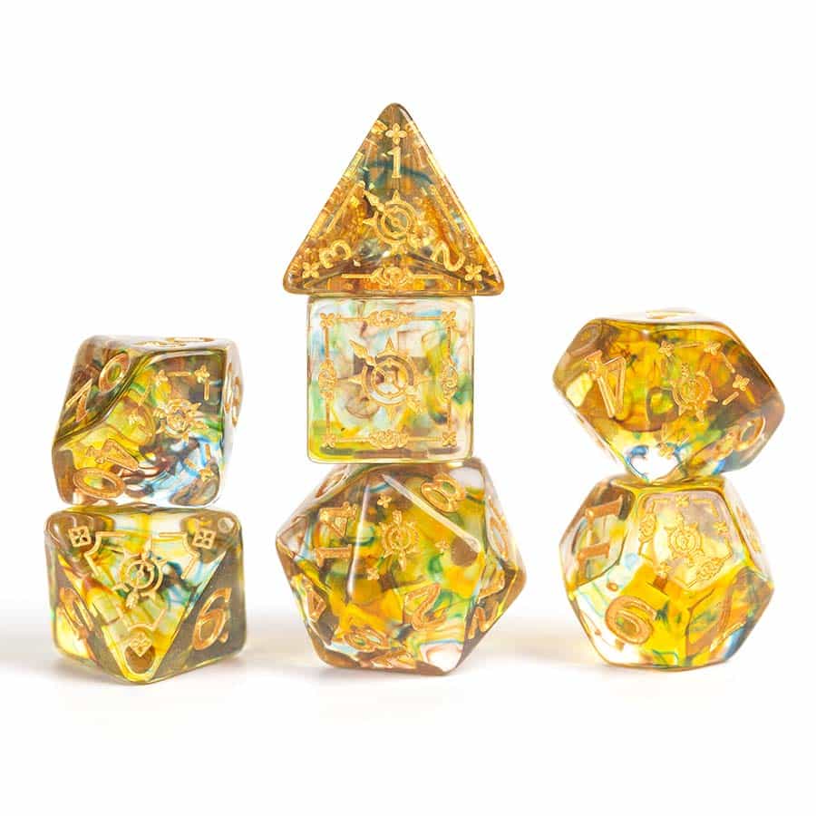 DUNGEONS AND DRAGONS: ADVENTURER DICE: RANGER GREEN AND MULTI