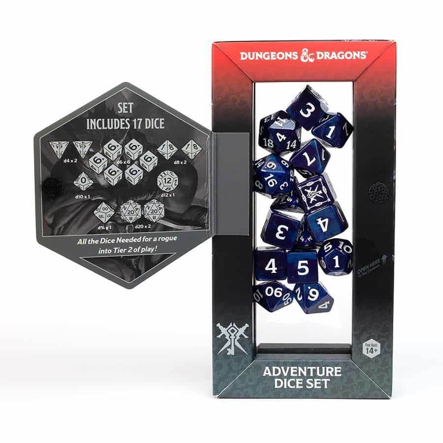 DUNGEONS AND DRAGONS: ADVENTURER DICE: ROGUE PURPLE