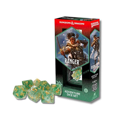 DUNGEONS AND DRAGONS: ADVENTURER DICE: RANGER: WHITE AND GREEN