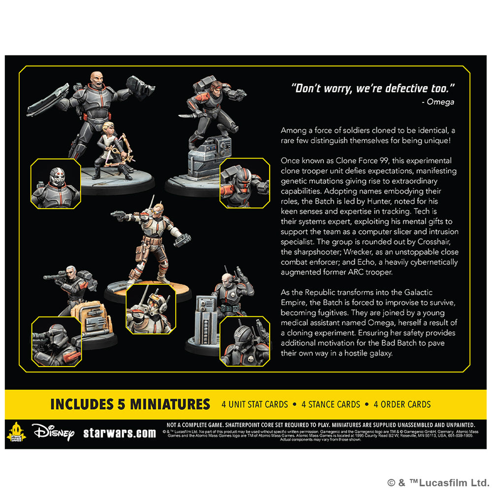 Star Wars: Shatterpoint Clone Force 99 Squad Pack