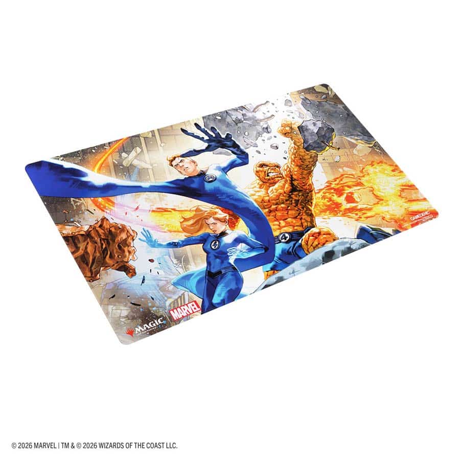 Magic: The Gathering Marvel Superheroes Shiny Playmat - The Fantastic Four - GameGenic Playmats