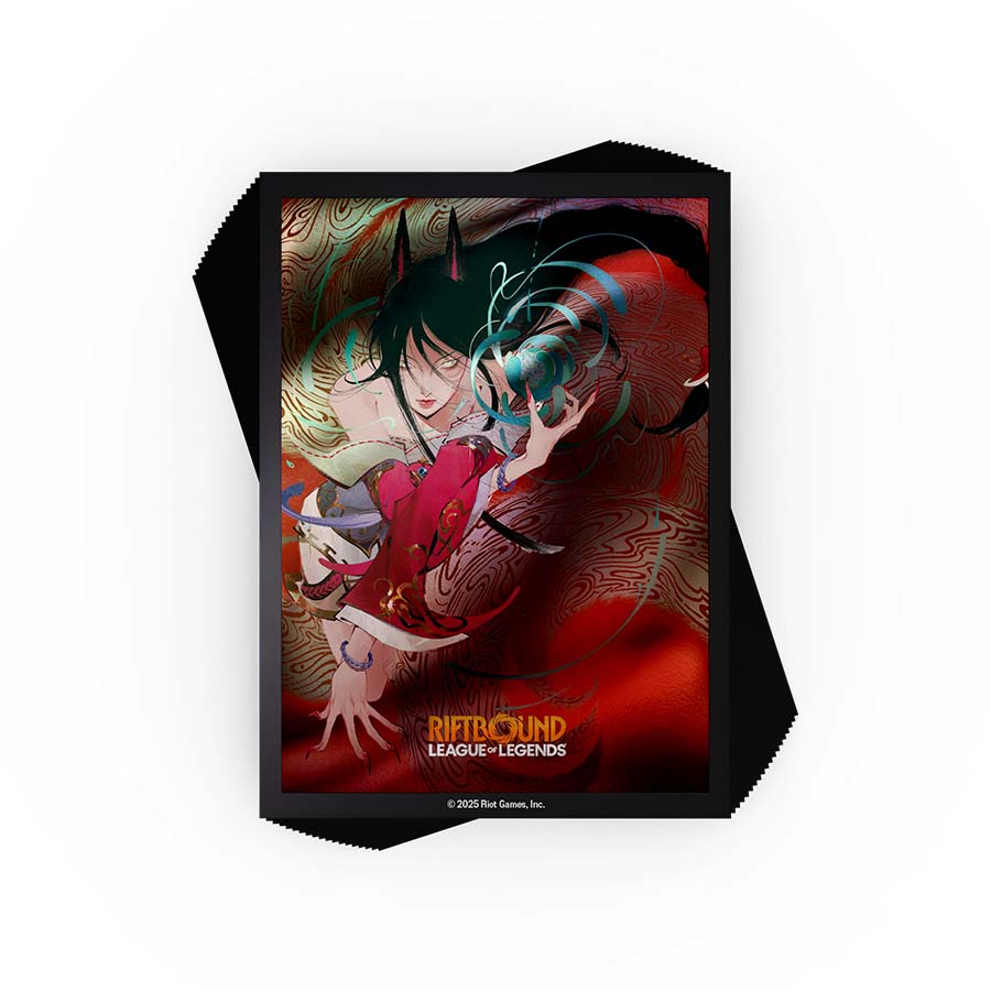 RIFTBOUND TCG: LEAGUE OF LEGENDS: SET 1 ORIGINS: AHRI ART SLEEVES (100CT)